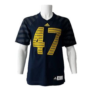 adidas Jersey Men's Size Small Michigan Wolverines #47 Premier Navy Medium